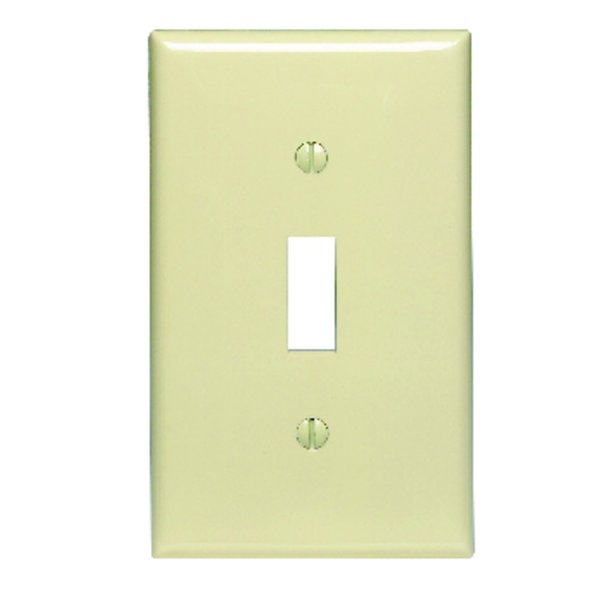 Leviton Ivory 1 gang Nylon Toggle Wall Plate 80701-00I